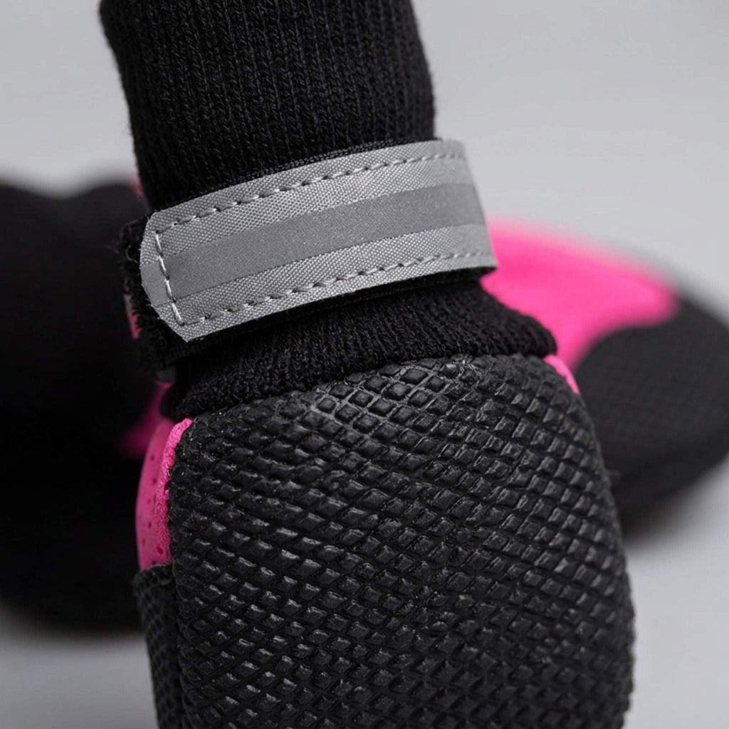 Close detail of the traction boot non-slip sole